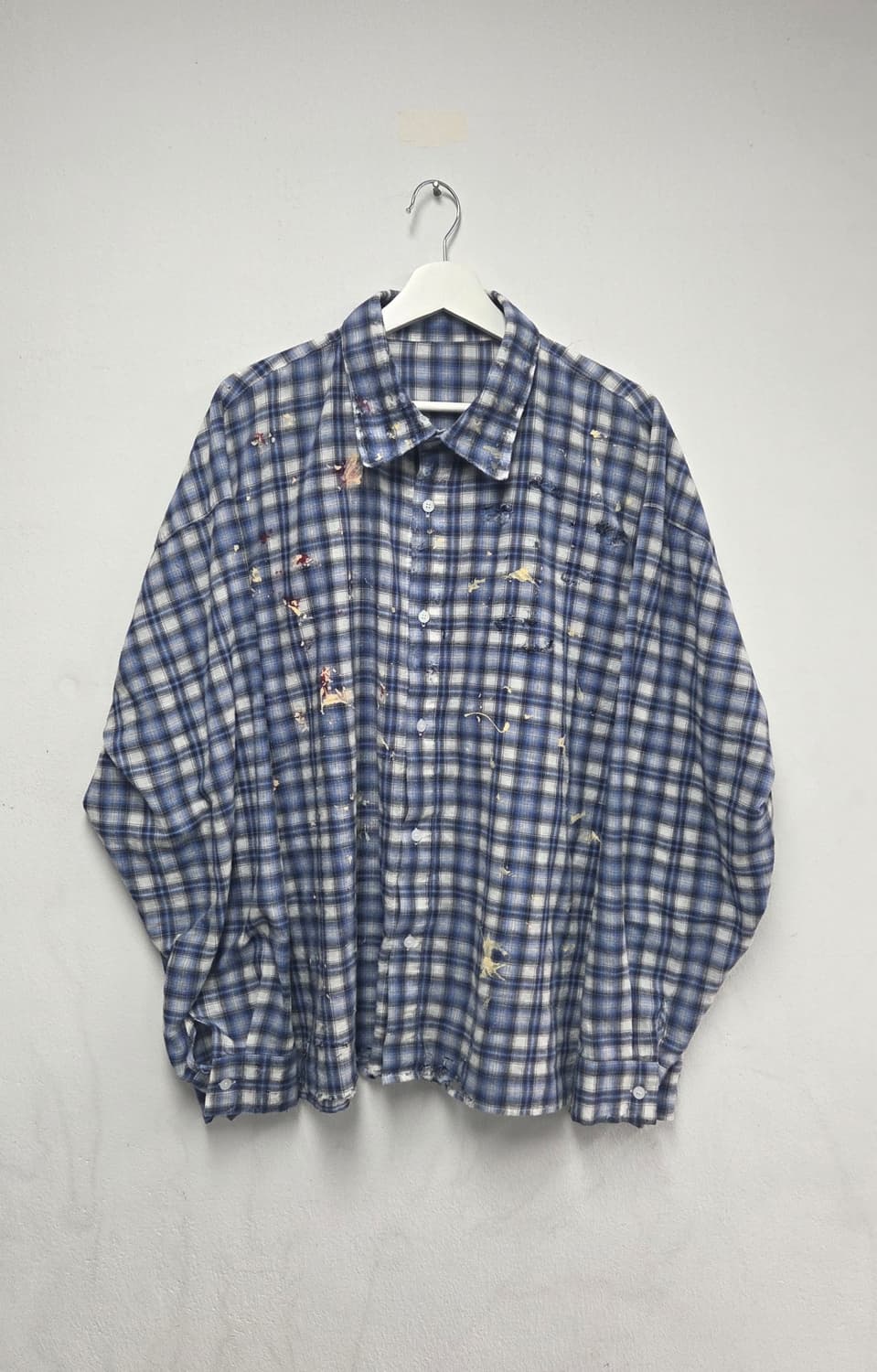 빈티지블루체크셔츠 상품이미지1