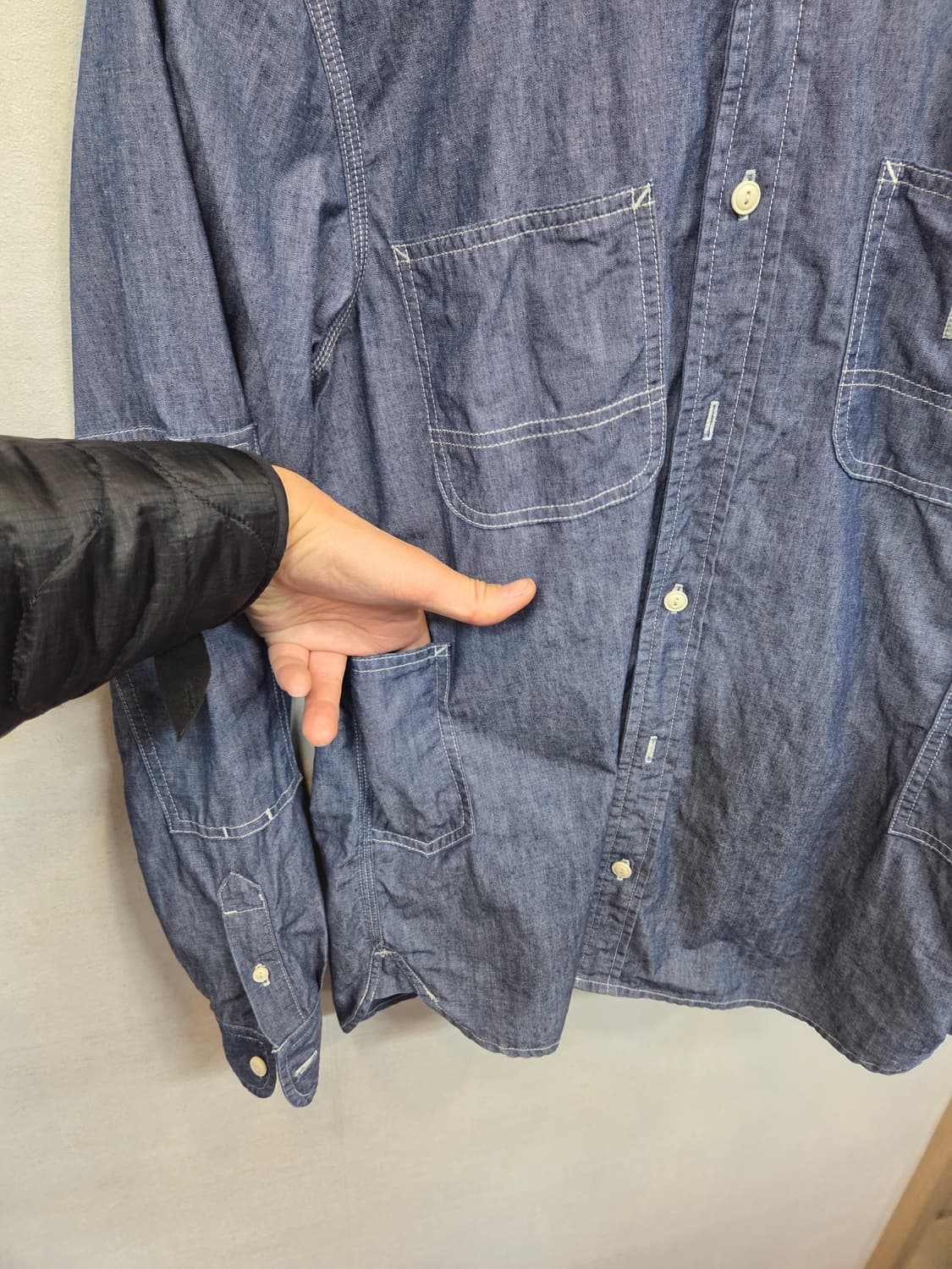 칼하트 아웃도어 motor 멀티포켓 스티치 데님셔츠 긴팔 m 상품이미지7