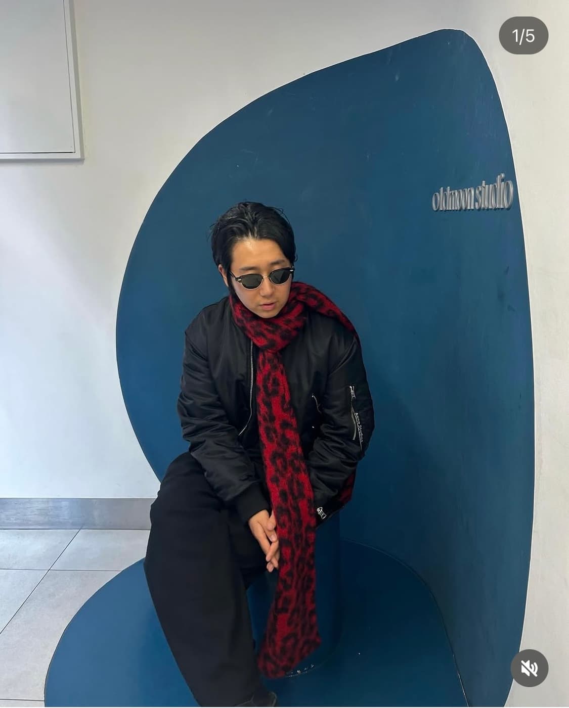 생로랑 레어파드 모헤어 머플러 상품이미지2