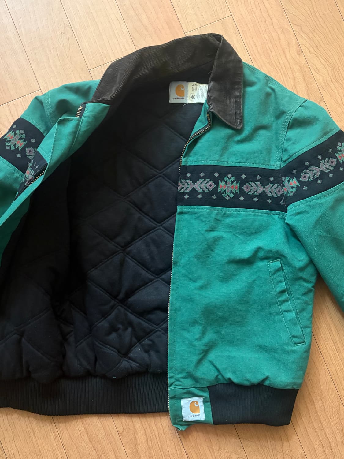 [M] 90s 칼하트 아즈텍 산타페 자켓 상품이미지2