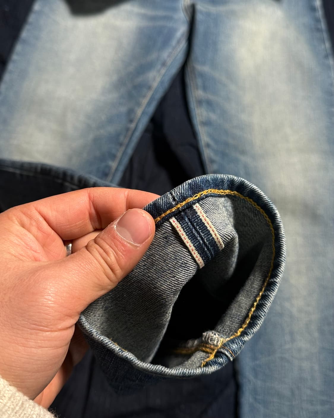 R.R.L 레이디 스트레치 셀비지 스트레이트 레그 셀비지 데님 진 25 상품이미지5