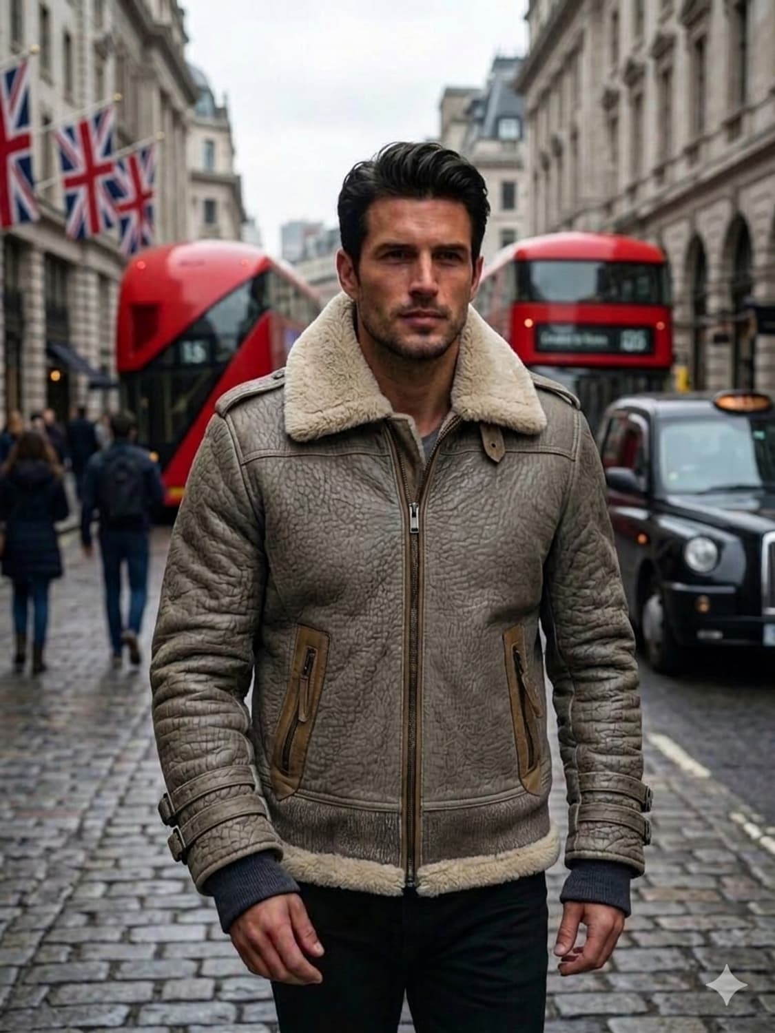 저스트 까발리(Just Cavalli) 리얼 쉐어링 무스탕자켓 (50) 상품이미지1