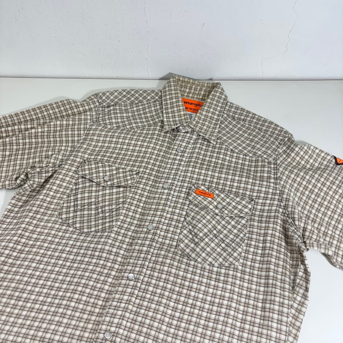 L-XL 렝글러 오버핏 체크 웨스턴셔츠 상품이미지1