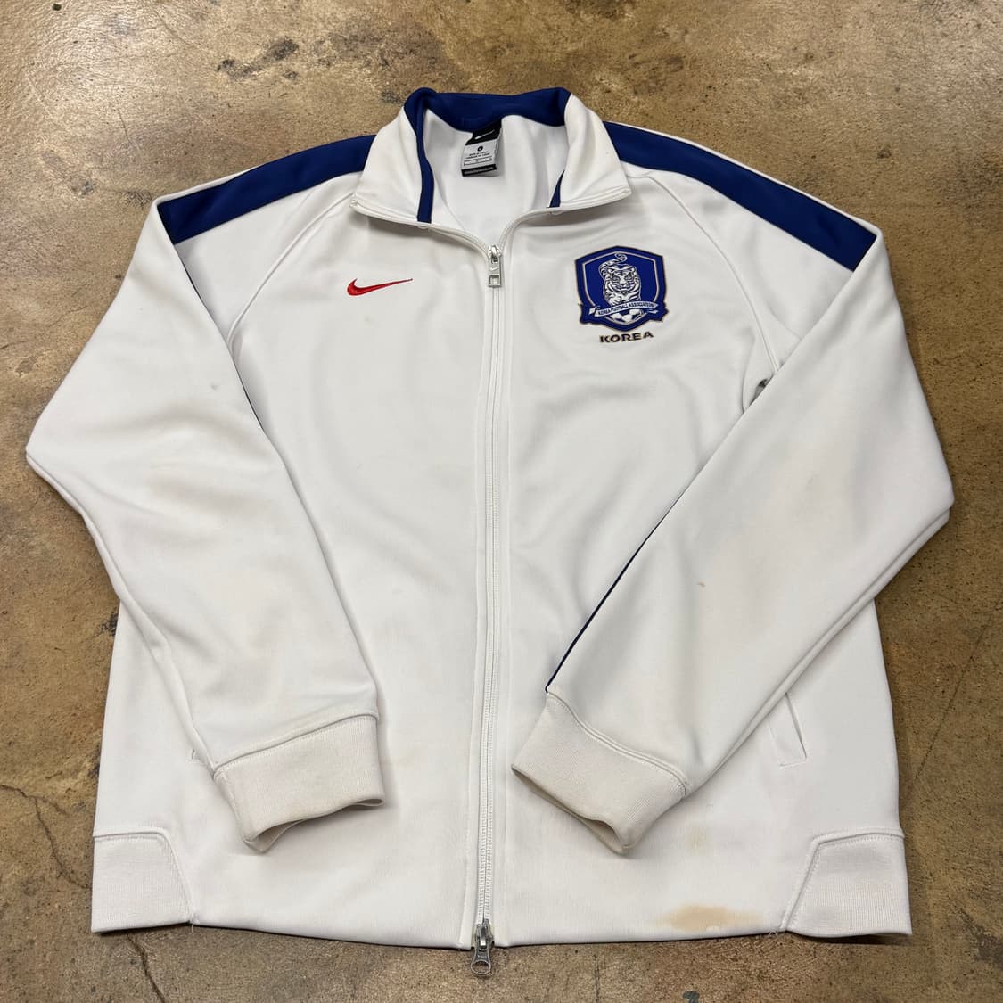나이키 흰파 화이트 블루 코리아 한국 국대 져지 트랙탑 상품이미지2