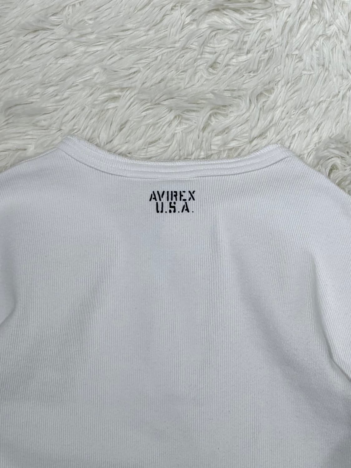 아비렉스 90‘s 화이트 니트 슬리브 상품이미지6
