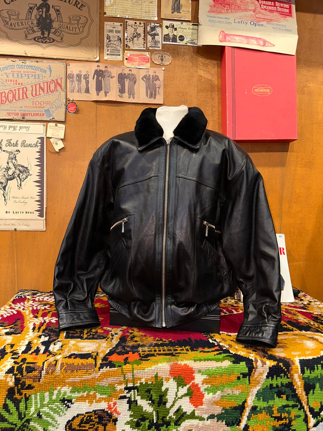 ( XL-2XL ) 봄버자켓 푸퍼자켓 레더자켓 가죽자켓 항공점퍼 블루종 상품이미지1