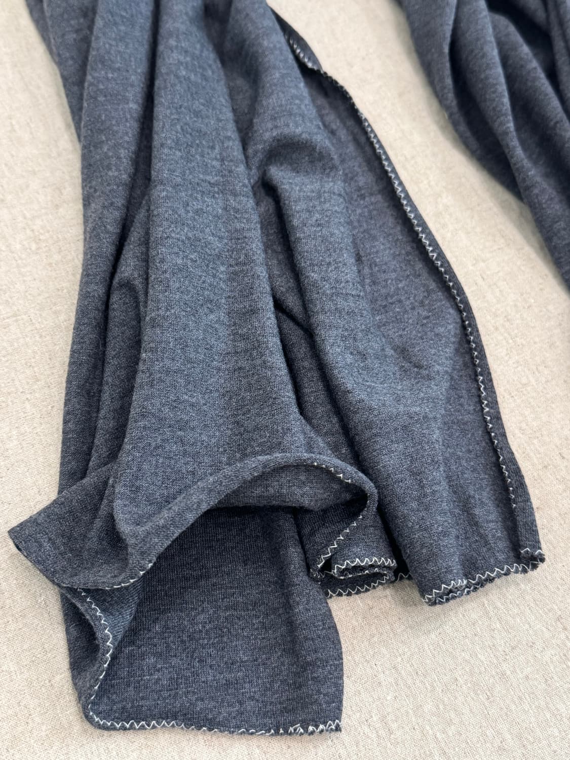 꼼데가르송 그레이 코튼 머플러 상품이미지4