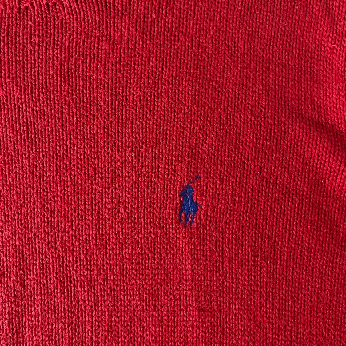 100 폴로랄프로렌 레드 코튼 니트 상품이미지3