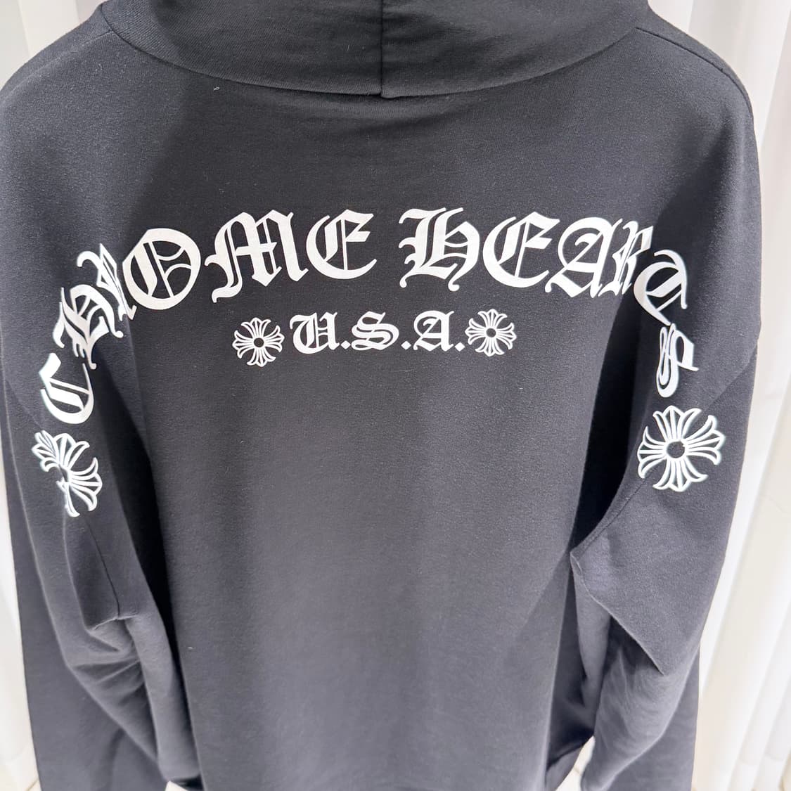 (A+/XXL) / 크롬하츠 USA 아치 로고 프린트 후드집업 상품이미지7