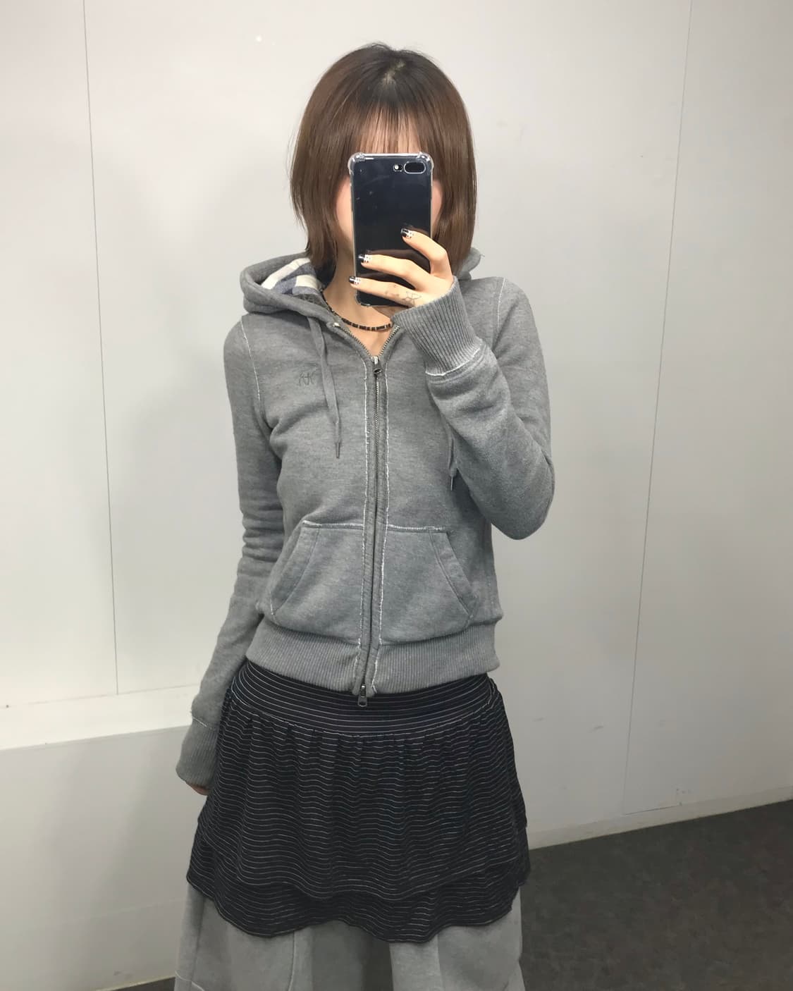 아베크롬비 체크 투웨이 후드집업  상품이미지1