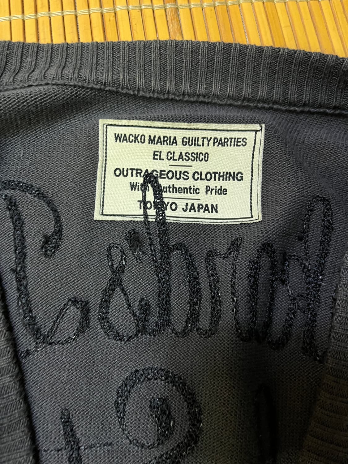 Wacko Maira 레터링 가디건 S 상품이미지4