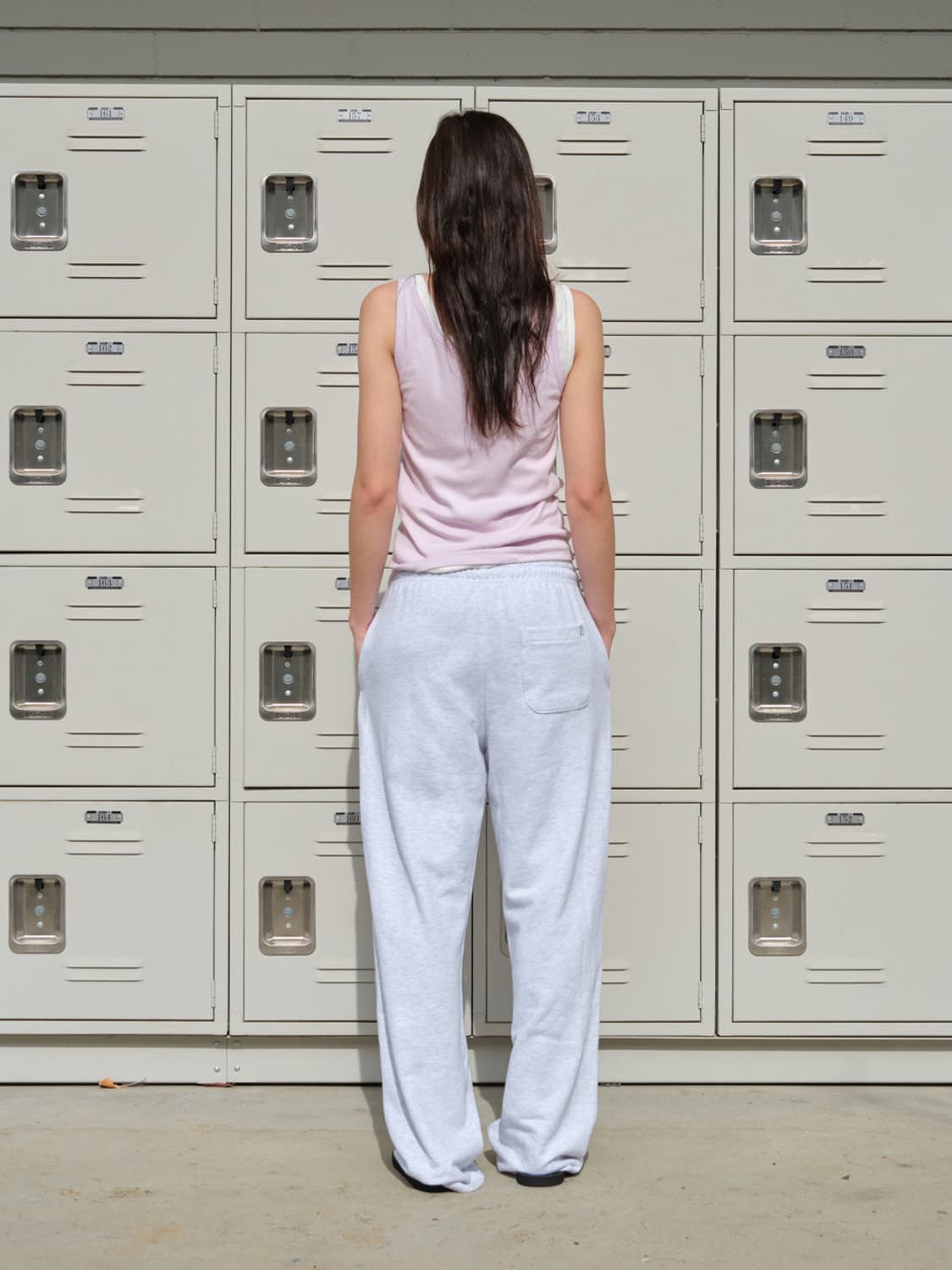 Sleeveless Henry Henley Tee (Light Pink) 상품이미지5