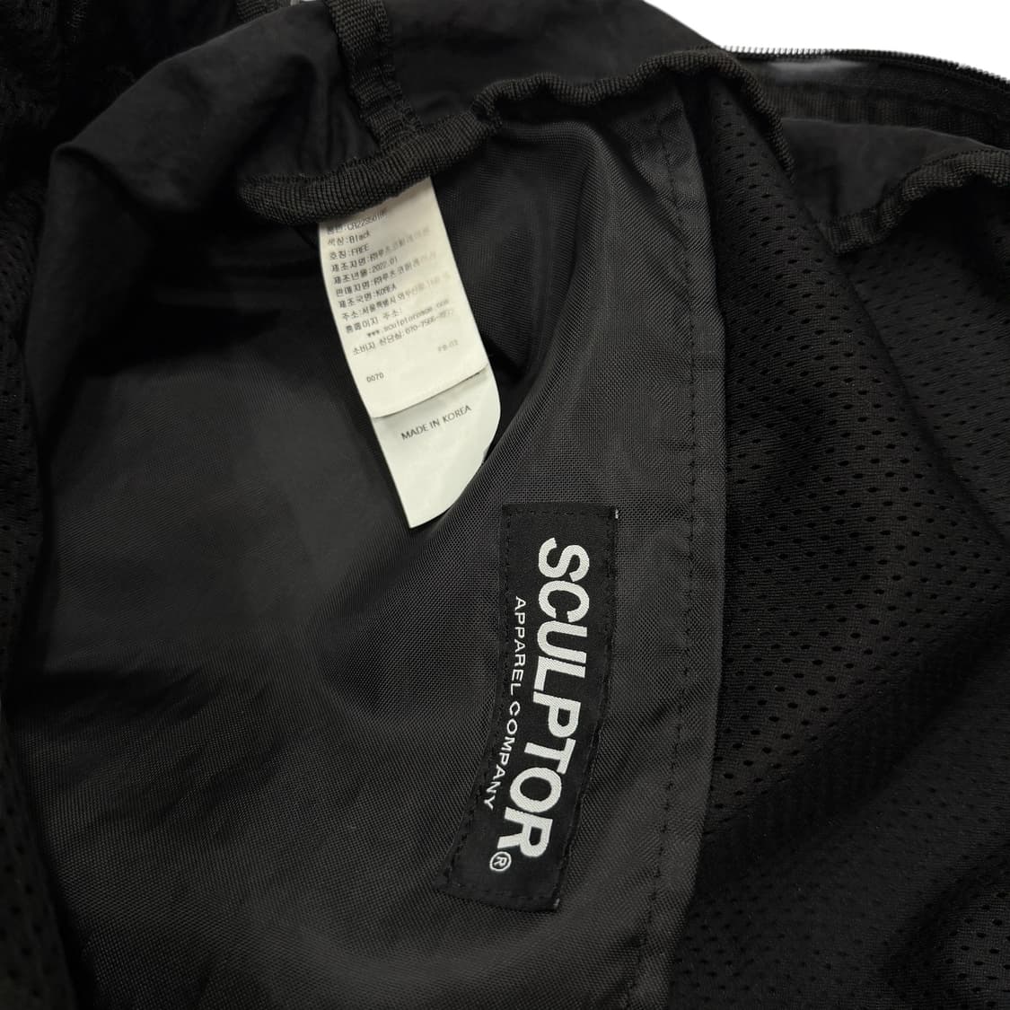 스컬프터 나일론 슬로치 백팩 가방 블랙 상품이미지5