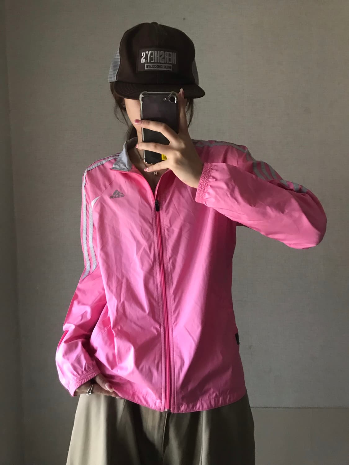 아디다스 핑크 바람막이 상품이미지1
