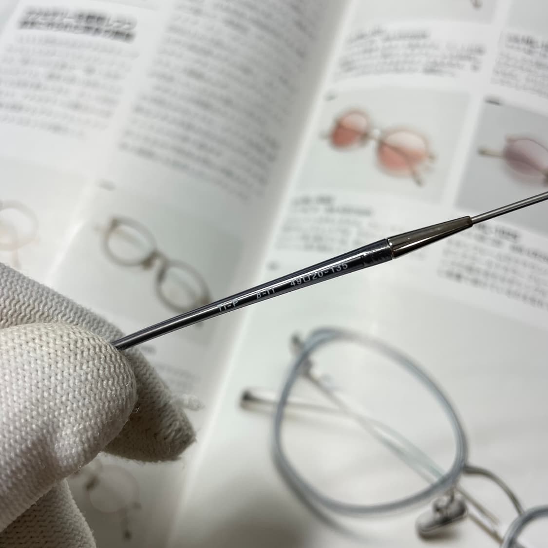 ANTEPRIMA 안테프리마 티타늄 반무테 실버 일본 안경 상품이미지7