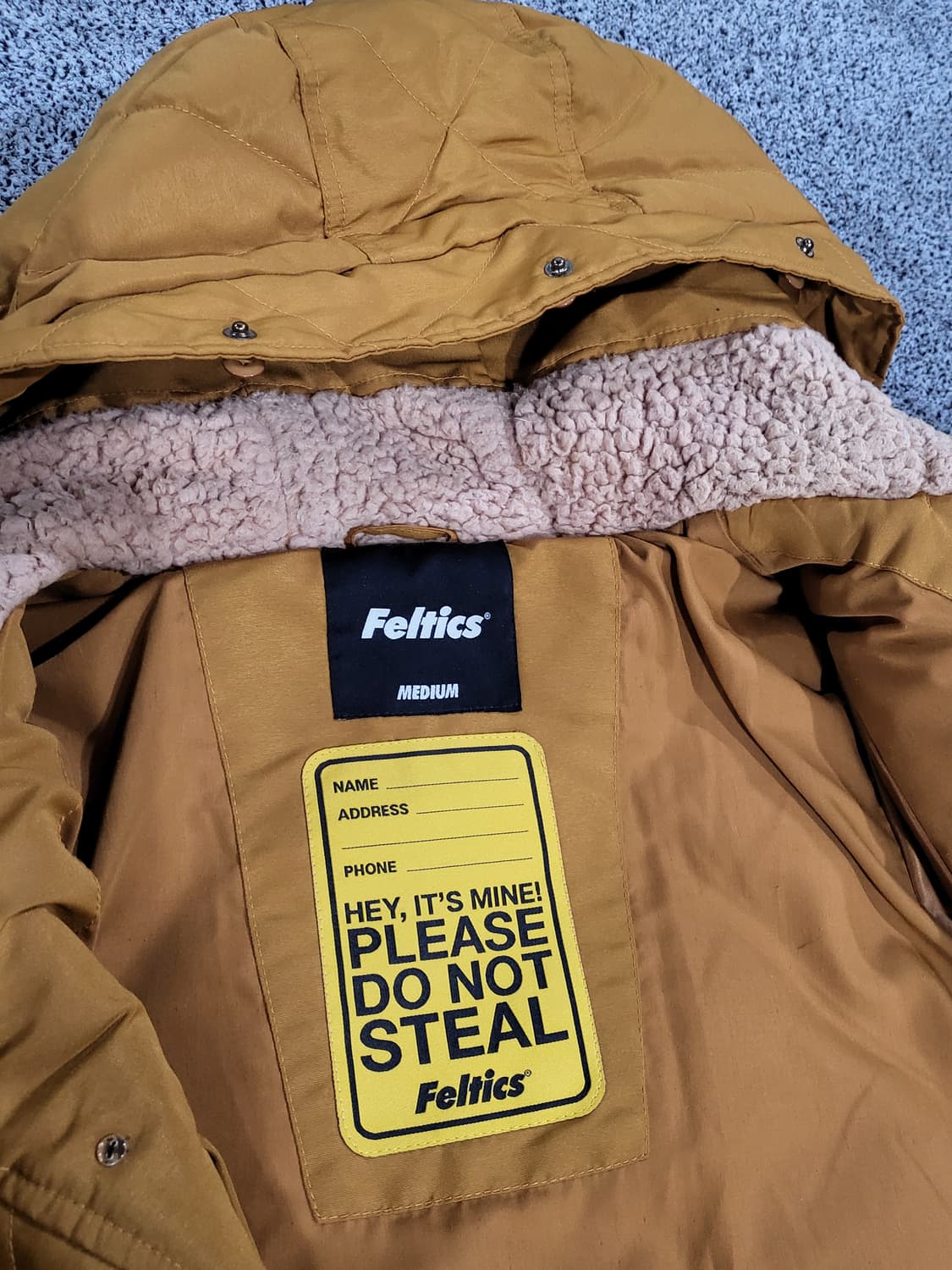 펠틱스 오리털 겨울 아우터 (머스타드) 상품이미지4