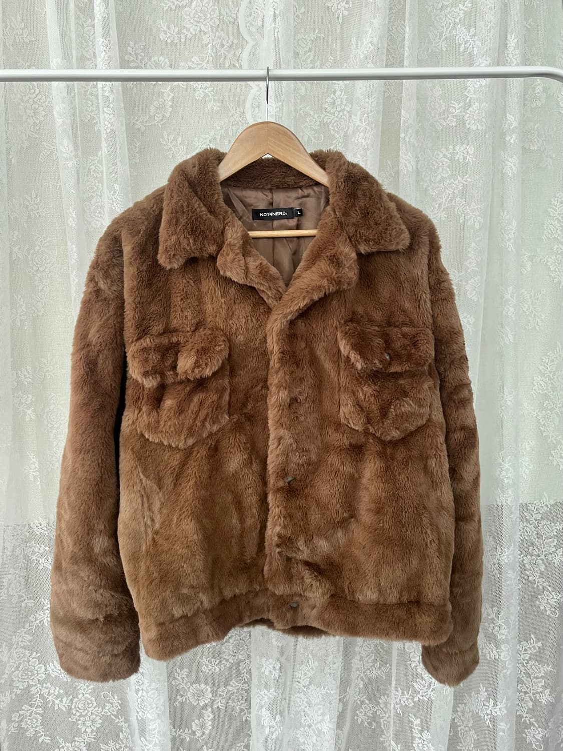 L) 낫포너드 퍼 트러커 자켓 브라운 상품이미지1