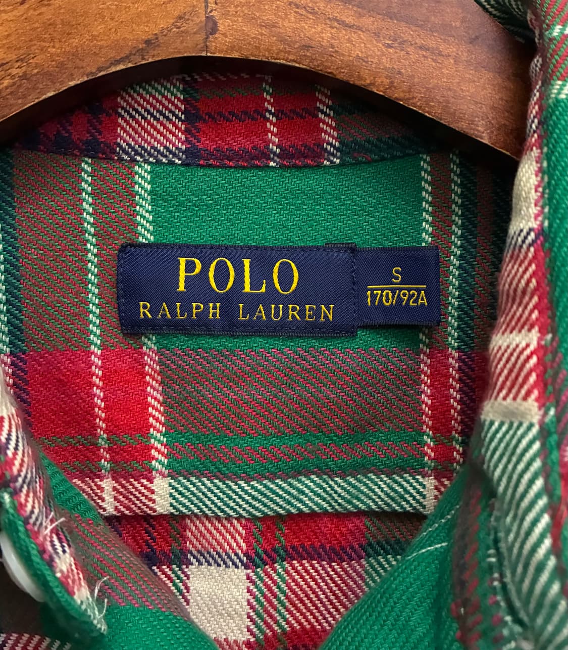 (S/100)POLO 폴로랄프로렌 코튼 투포켓 플란넬 체크셔츠 상품이미지9