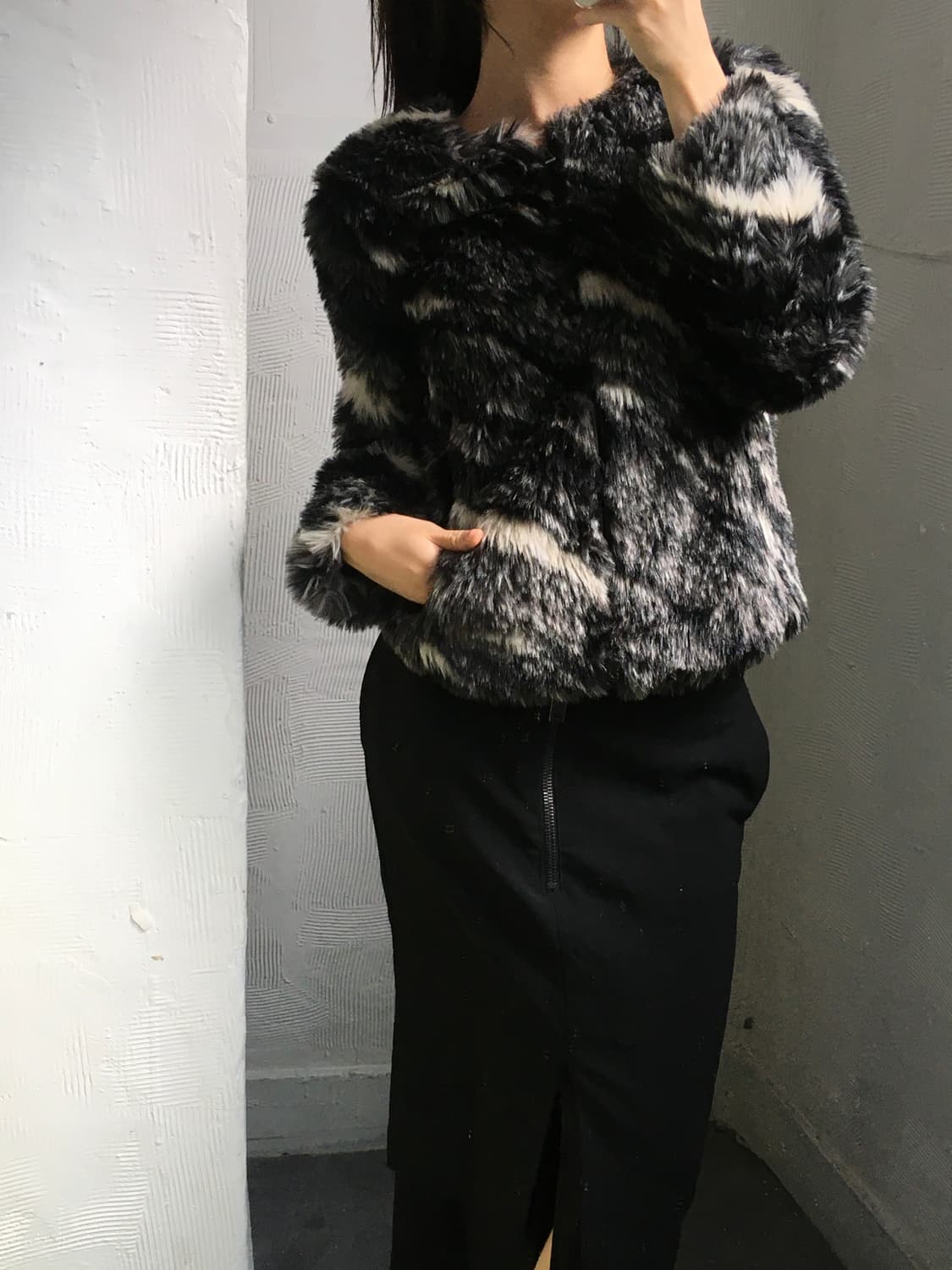 Armani Exchange 아르마니익스체인지 울프 멀티 퍼 자켓 상품이미지1