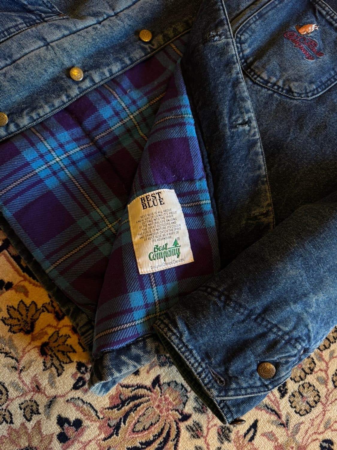 베스트 컴퍼니 데님 워크 자켓 100~105 상품이미지7