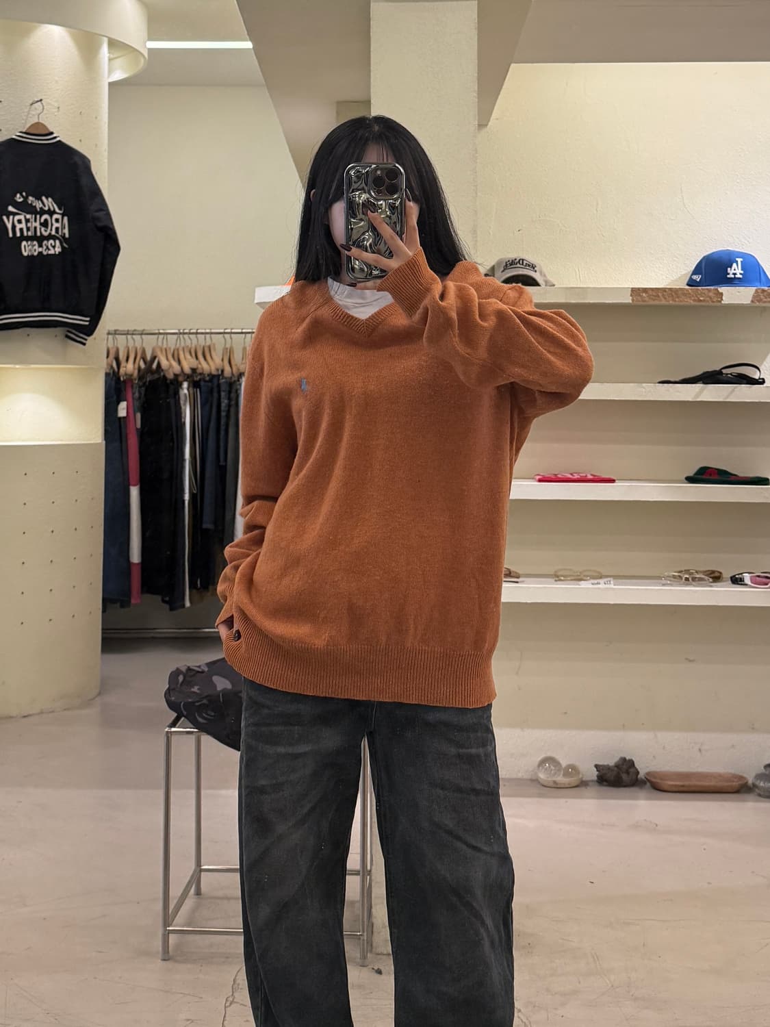 폴로 랄프로렌 램스울 브이넥 니트 U1696 상품이미지1