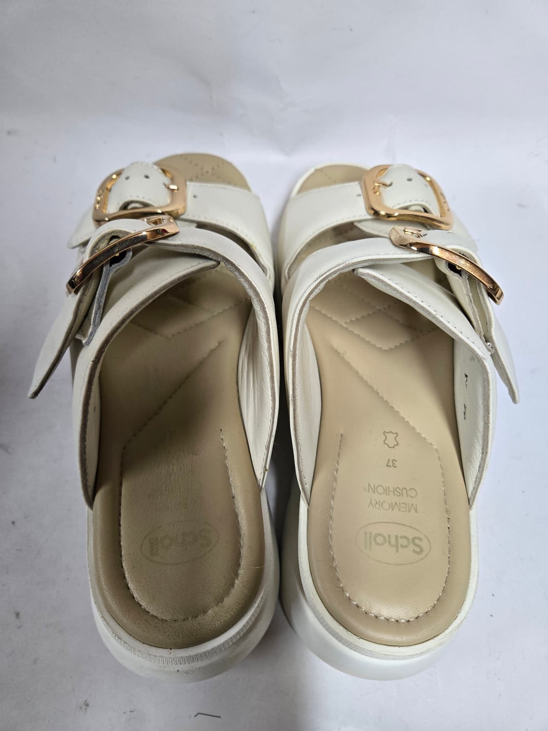 Scholl 숄 화이트 버클 플랫폼 샌들 37 235~240 상품이미지5