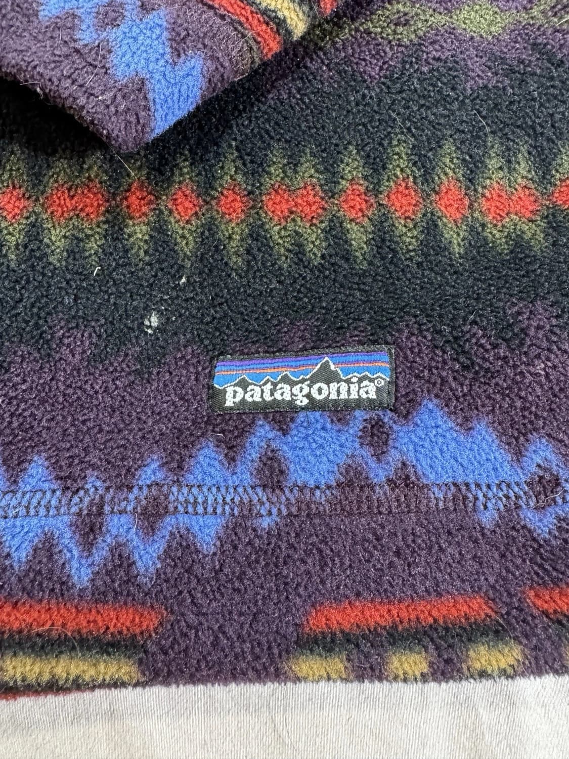 94FW 파타고니아 빈티지 신칠라 플리스 풀오버 사카제아 패턴 상품이미지2