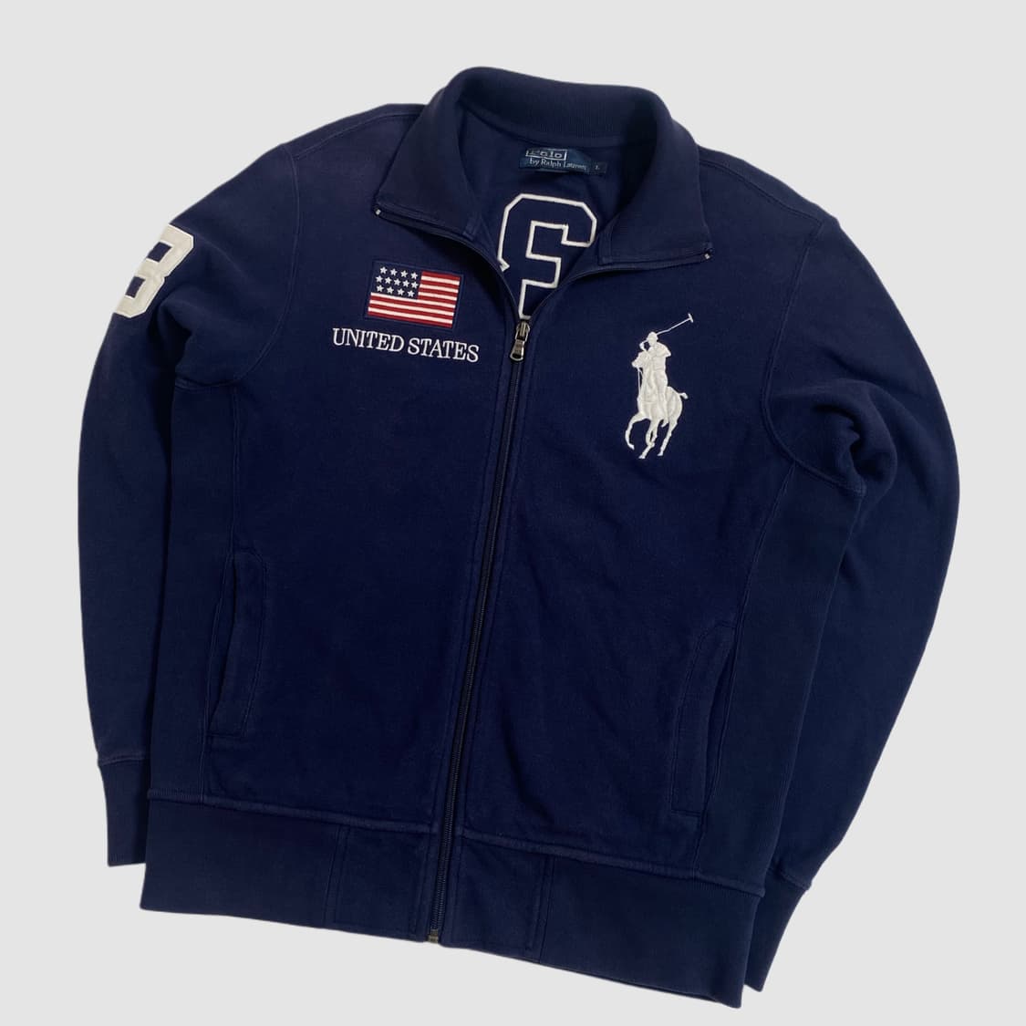 폴로 빅포니 usa 성조기 집업 상품이미지1
