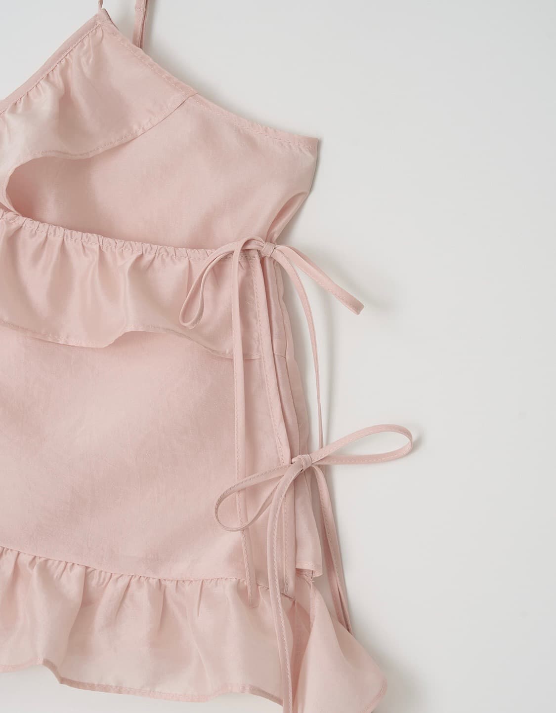 아뜰리에에디션 String Shirring Blouse (pink) 상품이미지5