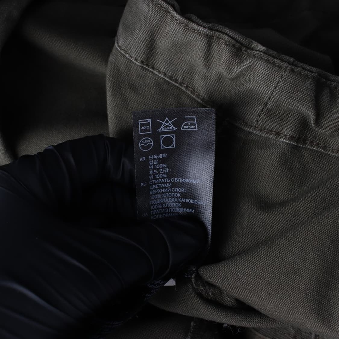 에이치앤엠 디바이디드 카키 피쉬테일 야상 파카 M 상품이미지8