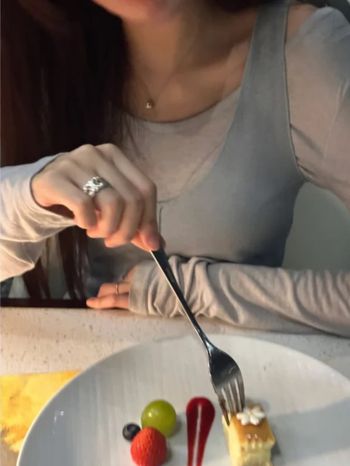 니어웨어 레이어드 나시 티셔츠 세트 스카이블루 상품이미지2