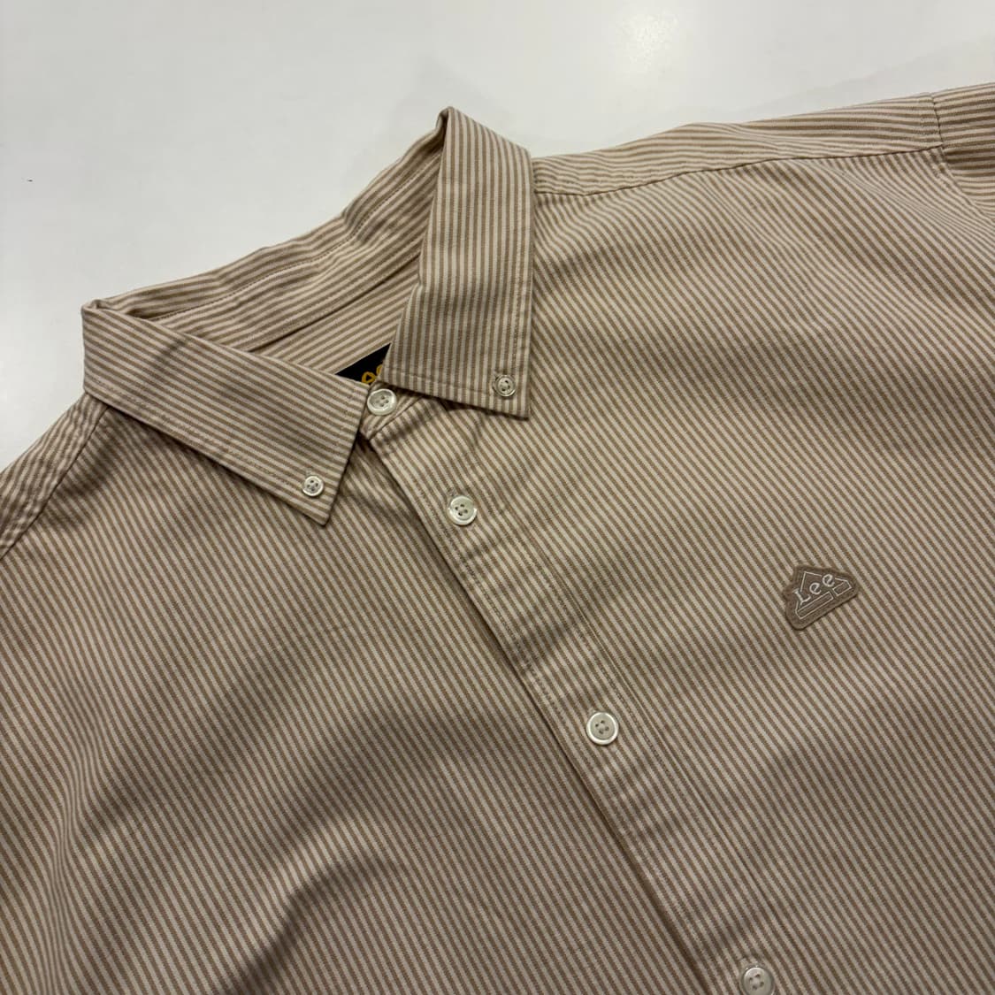 [XL] Lee 리 오버핏 스트라이프 셔츠 D599 상품이미지3