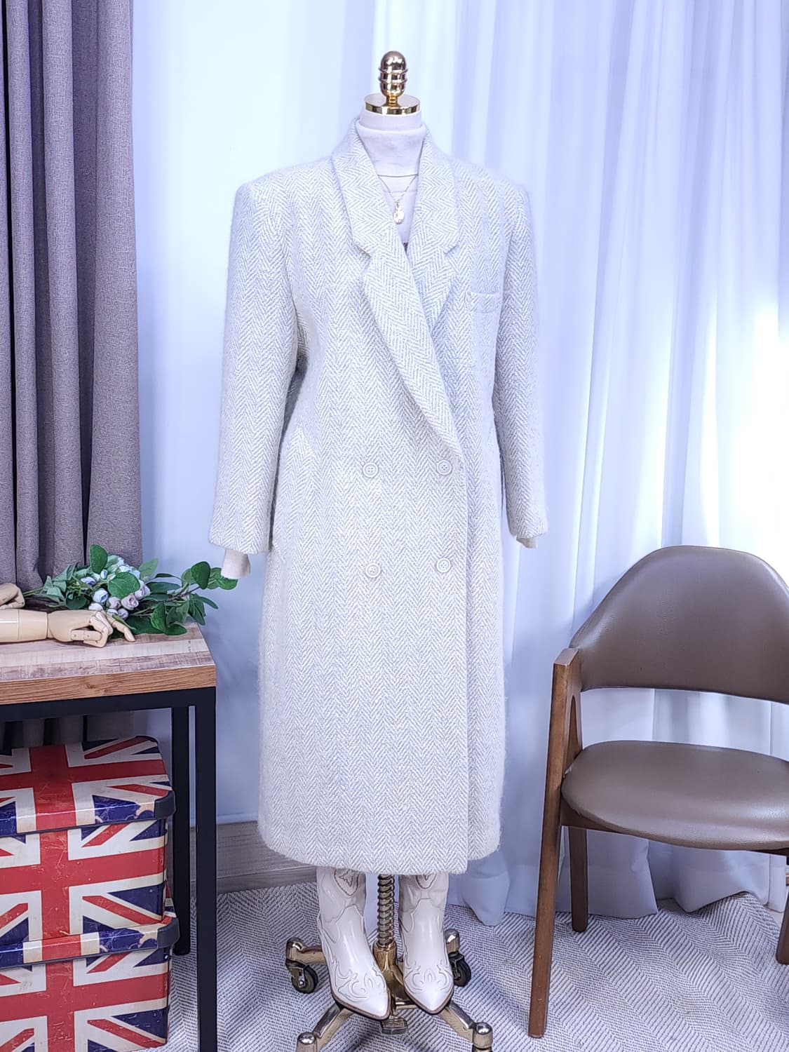 헤링본 울코트 상품이미지1