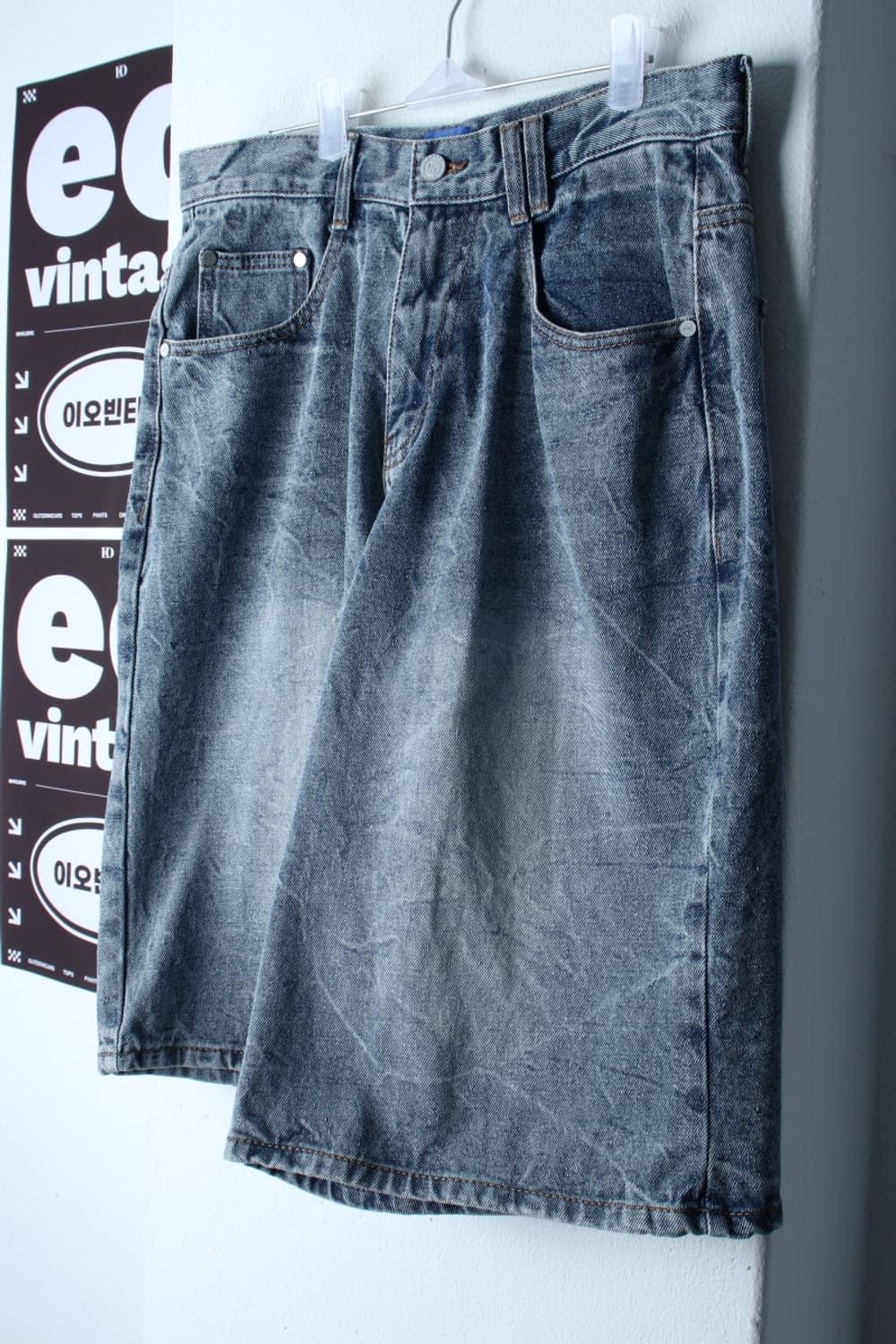 (M-L) 데케트 반바지 팬츠 버뮤다 데님 청 워싱-P9890 상품이미지1