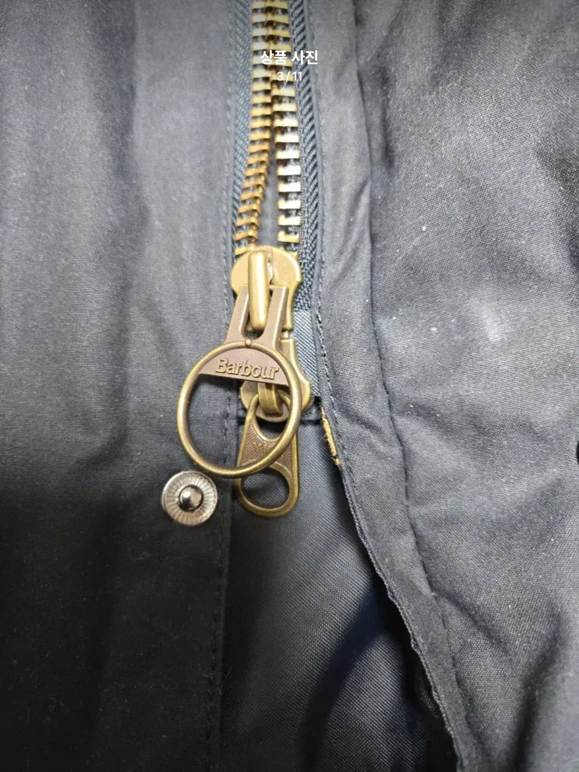 바버 (Barbour) 남성 애쉬비 (Ashby) 왁스 재킷 (L)네이비 상품이미지4