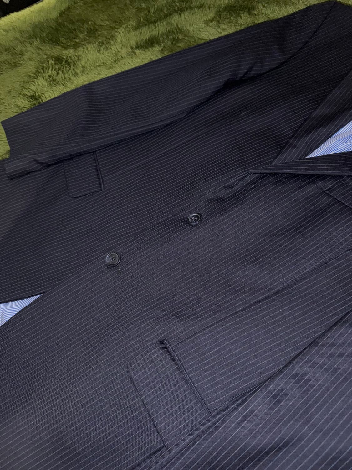 [40R] 타미힐피거 USA 클래식 핏 스트라이프 블레이저 자켓 네이비 상품이미지4