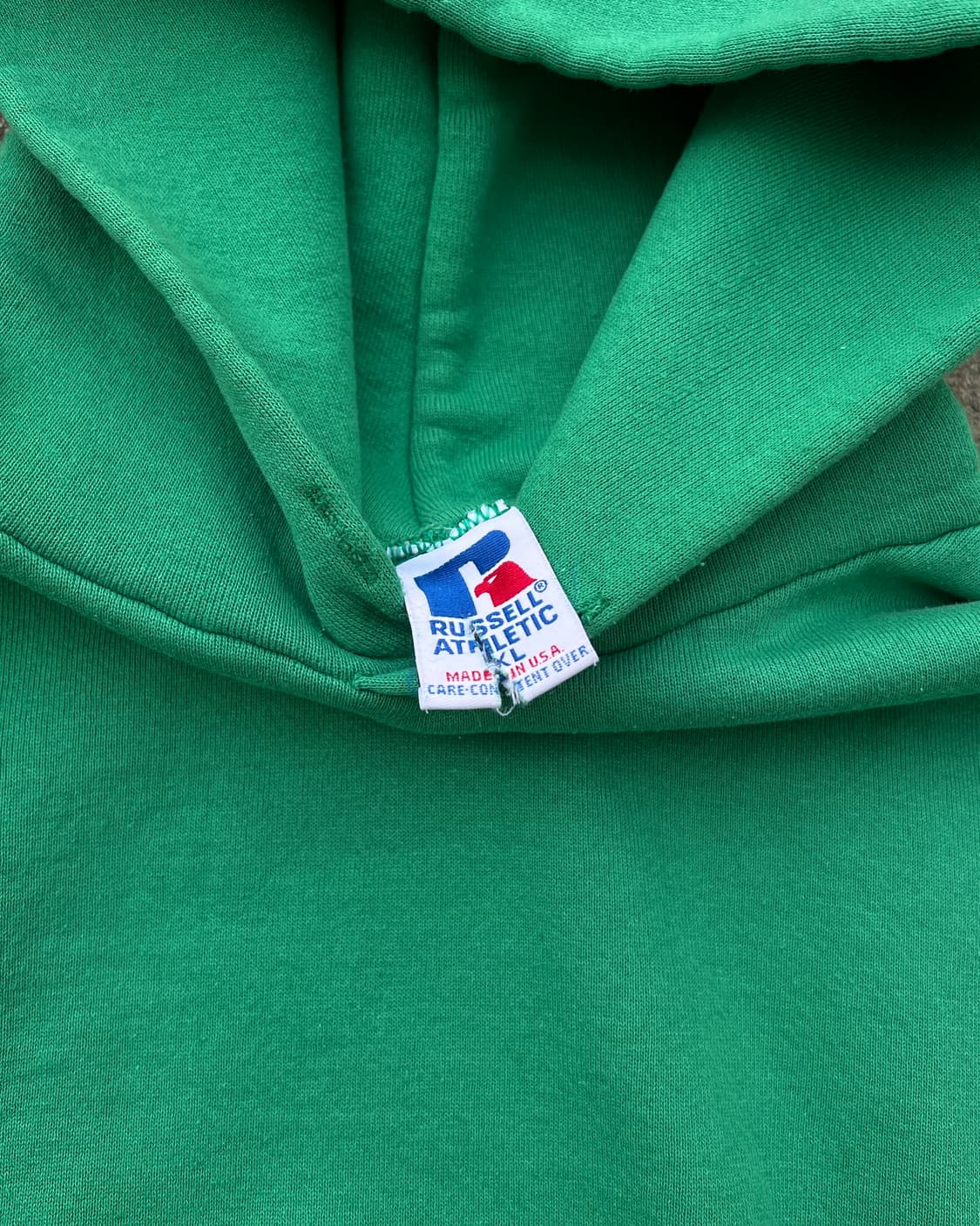 [XL] 90s 러셀 에슬레틱 후드 라이트 그린 상품이미지2