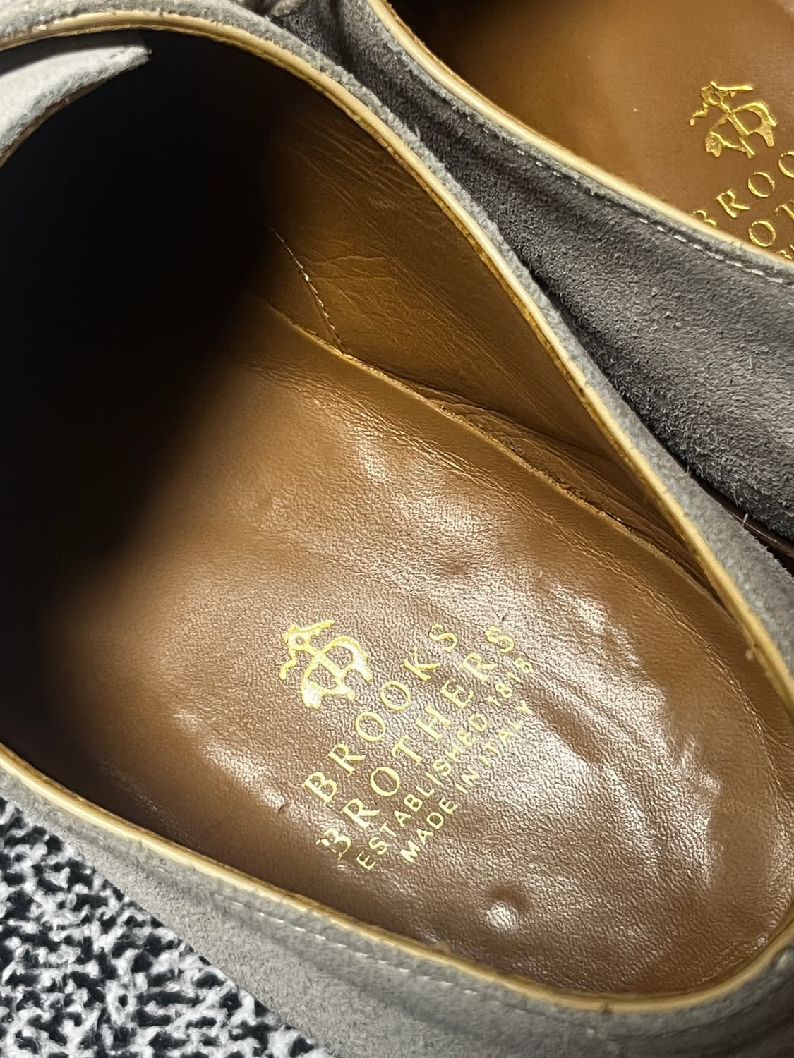 브룩스브라더스 탄 스웨이드 더비 US8.5 상품이미지3