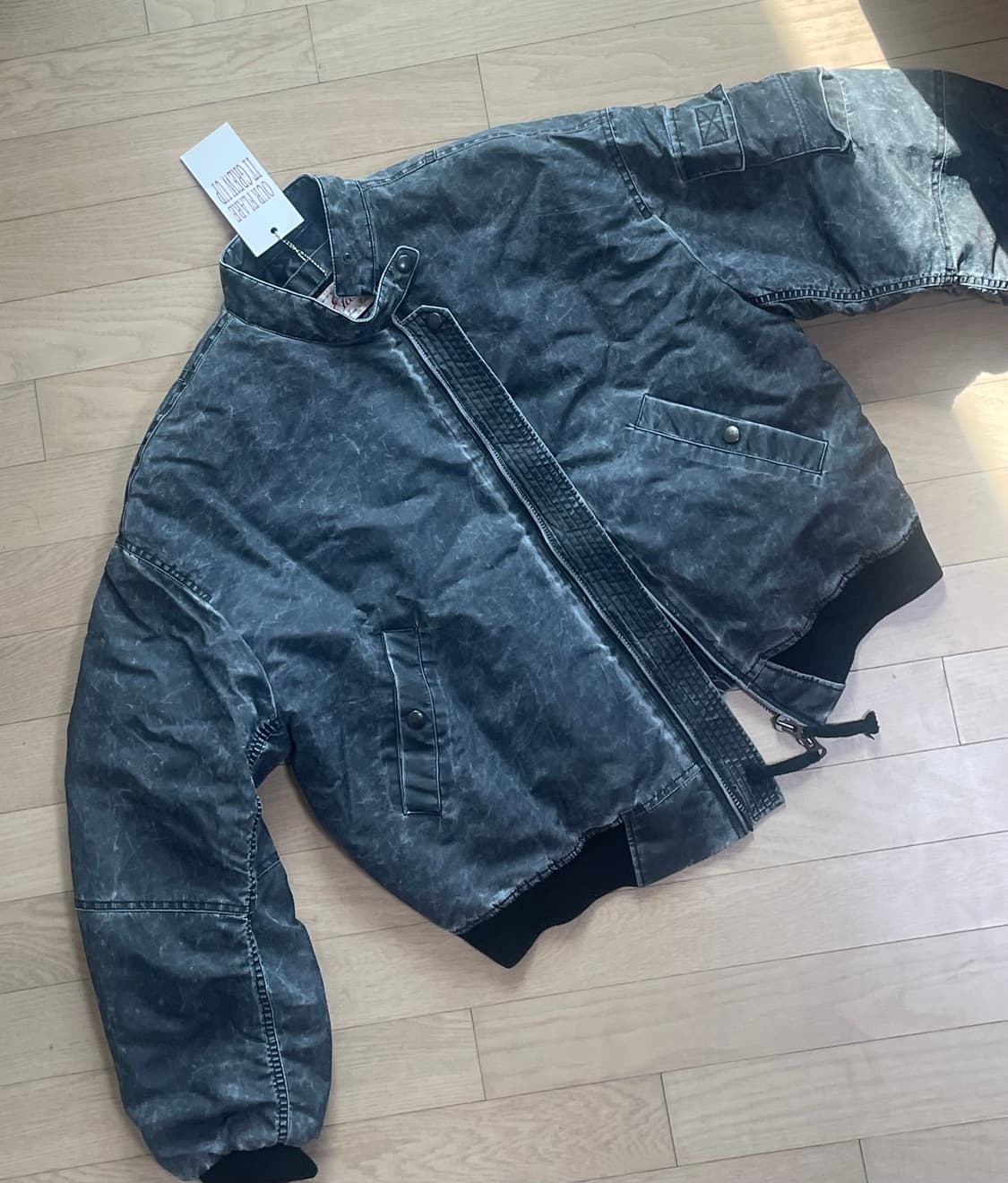 ETCE 워싱 봄버 자켓 L 상품이미지3