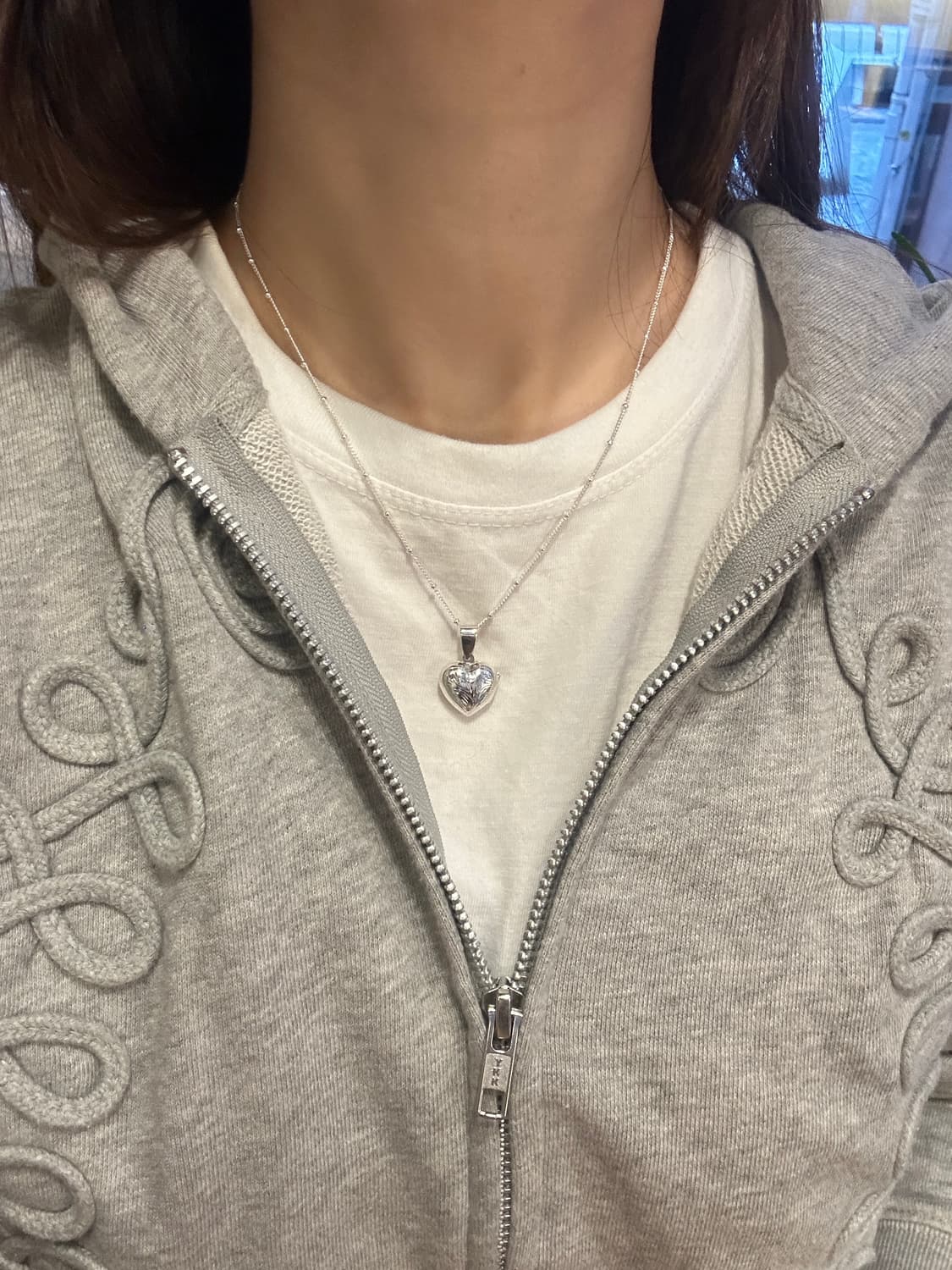 Heart locket 925silver necklace 상품이미지6