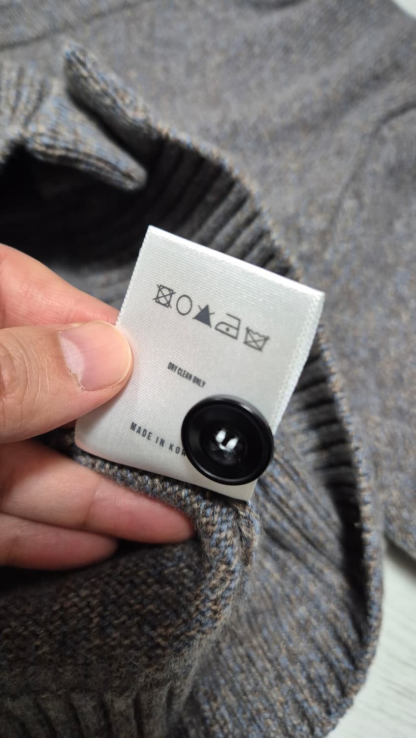 엘무드 휘황 세미오버 가디건 브라우니 상품이미지5