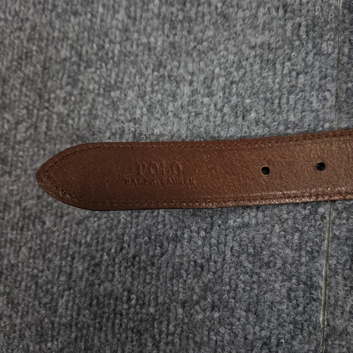 폴로 랄프로렌 레더트림 스트라이프 벨트(급처) 상품이미지5