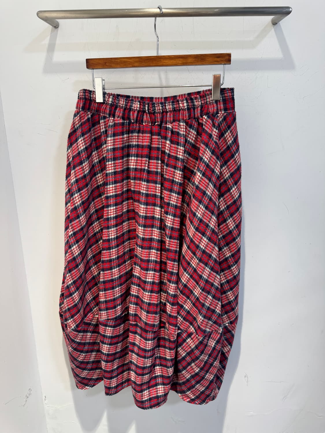vintage skirt 캐릭 캐릭 체인지 체크 스커트 상품이미지2