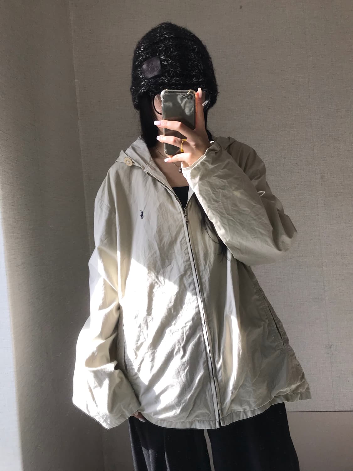 폴로 아이보리 베이지 리버시블 자켓 상품이미지2
