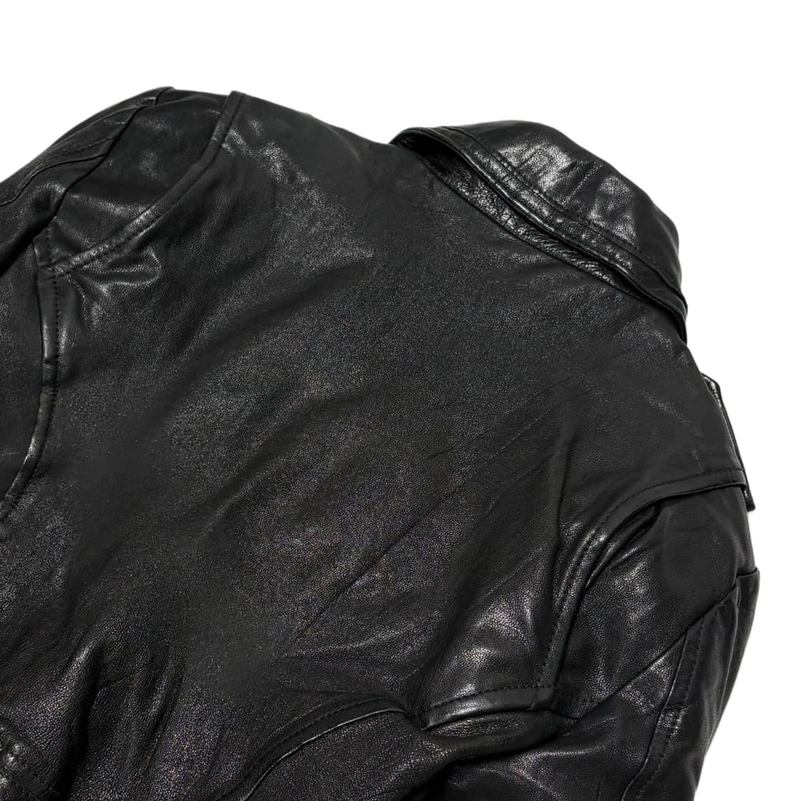 Murua lamb skin crop rider jacket 상품이미지6