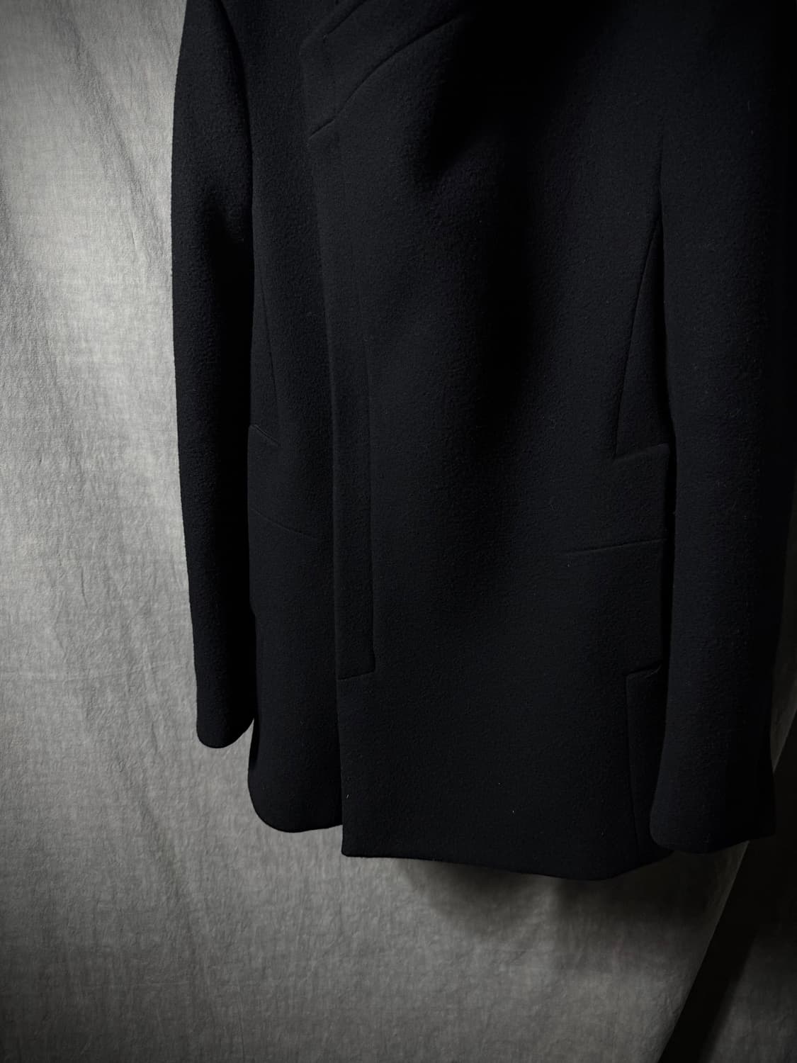 SYSTEM Asymmetric High-Neck Wool Coat  상품이미지4