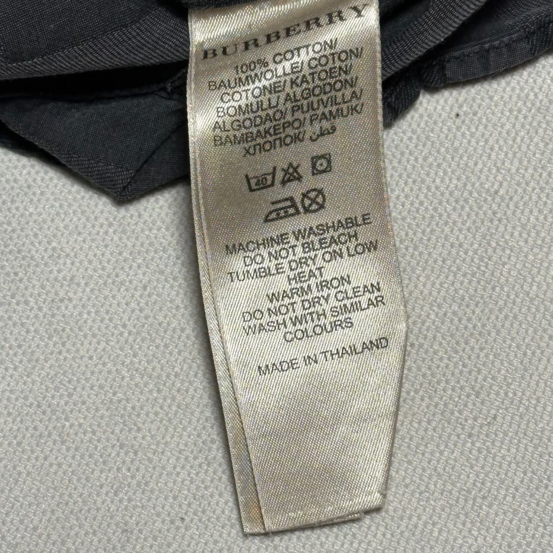 M 버버리 그레이 체크 셔츠 상품이미지5