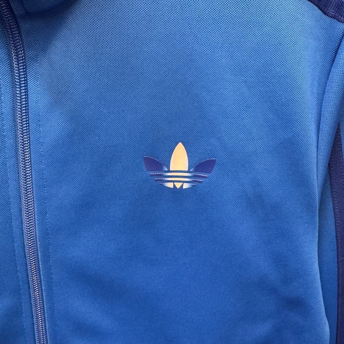 아디다스 아디컬러 클래식 트랙 자켓 전면 로고 포인트 블루 상품이미지4