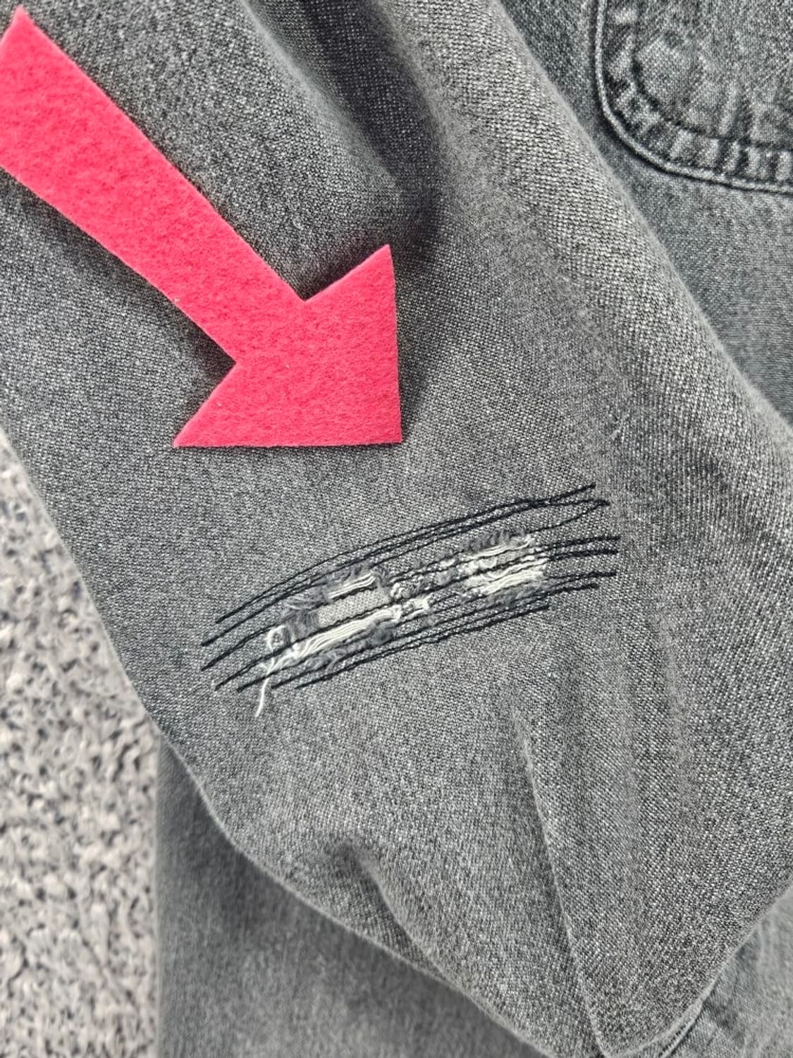 할리데이비슨 95주년 윙즈 그레이 포켓 셔츠 ( M추정 ) / 11588 상품이미지7