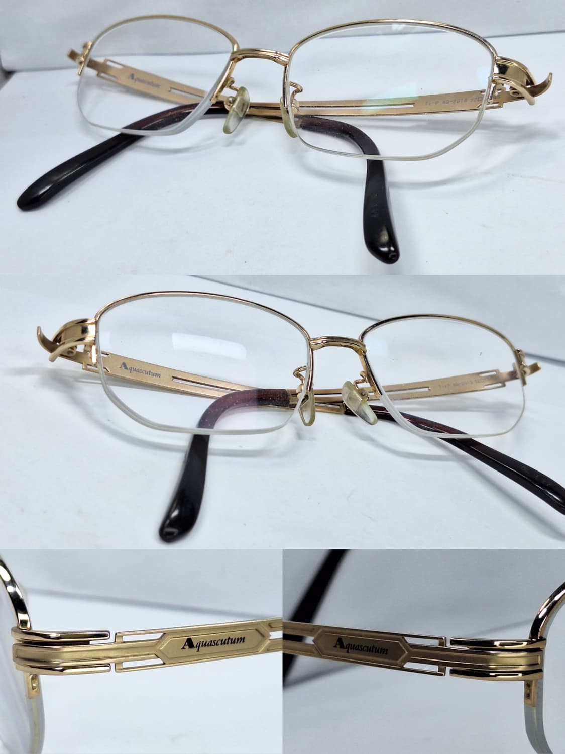 아쿠아스큐텀 Aquascutum Ti-p AQ-2015 반무테 안경 영국 상품이미지8